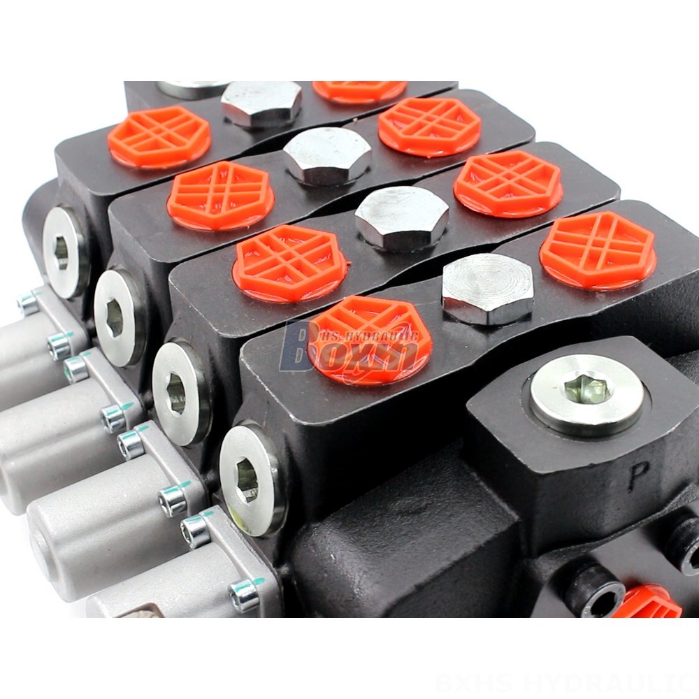 SD8-Electric unloading valve Manual 4 Spool Sectional Directional Valve | Wholesale detail image